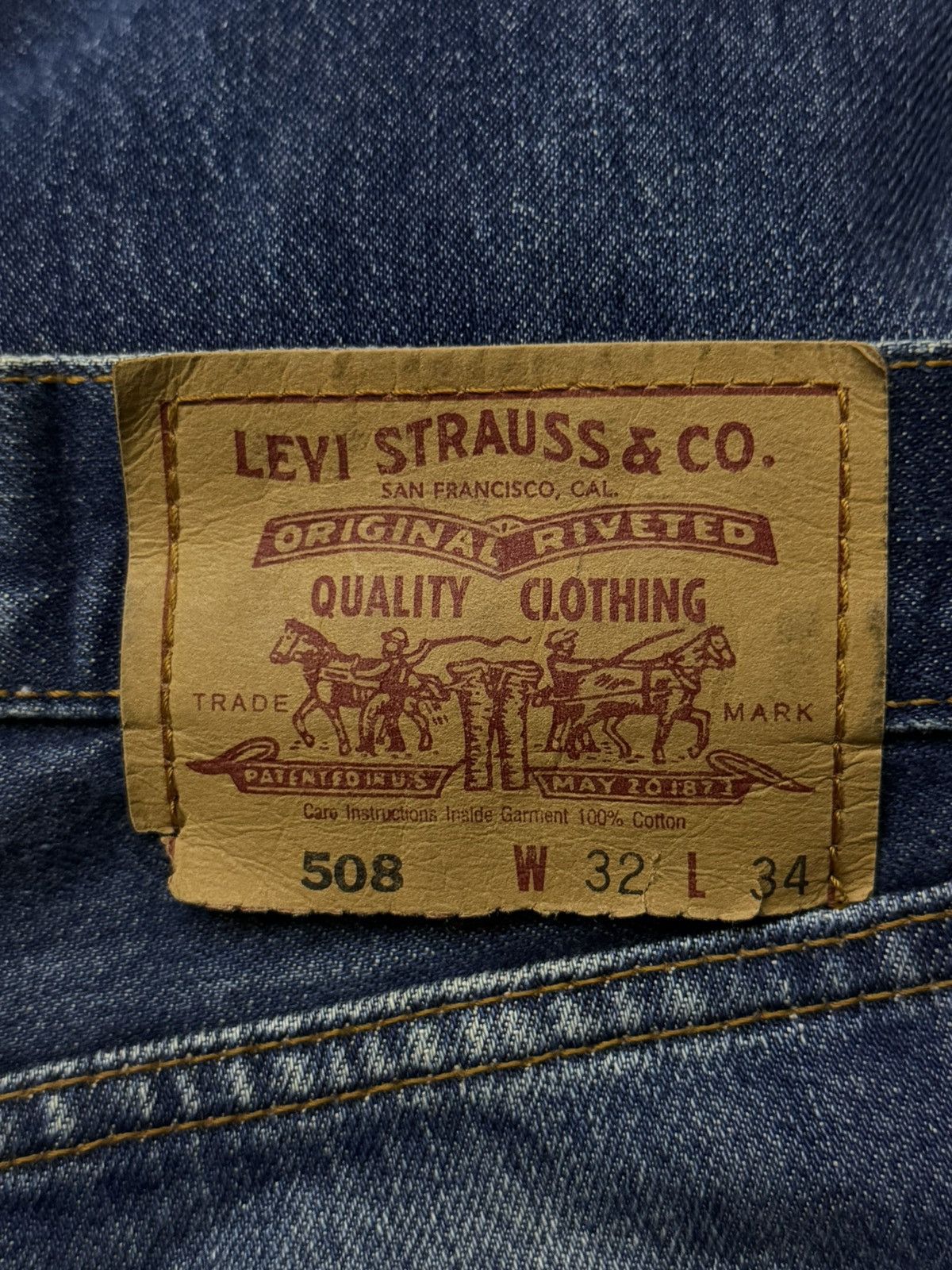 Levi's Vintage Levi’s 508 Denim Jeans | Relaxed Straight Fit | W32 Size US 32 / EU 48 - 12 Thumbnail
