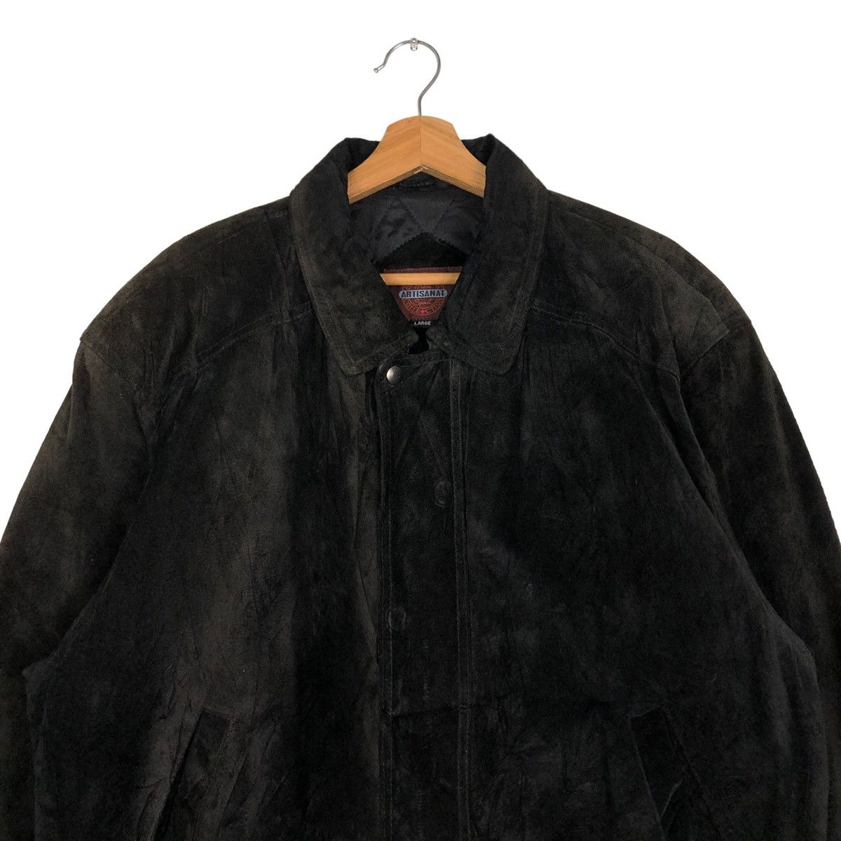 Japanese Brand 🔥VINTAGE LEATHER JACKET ARTISANAT JAPAN ISSEY MIYAKE Size US L / EU 52-54 / 3 - 3 Thumbnail