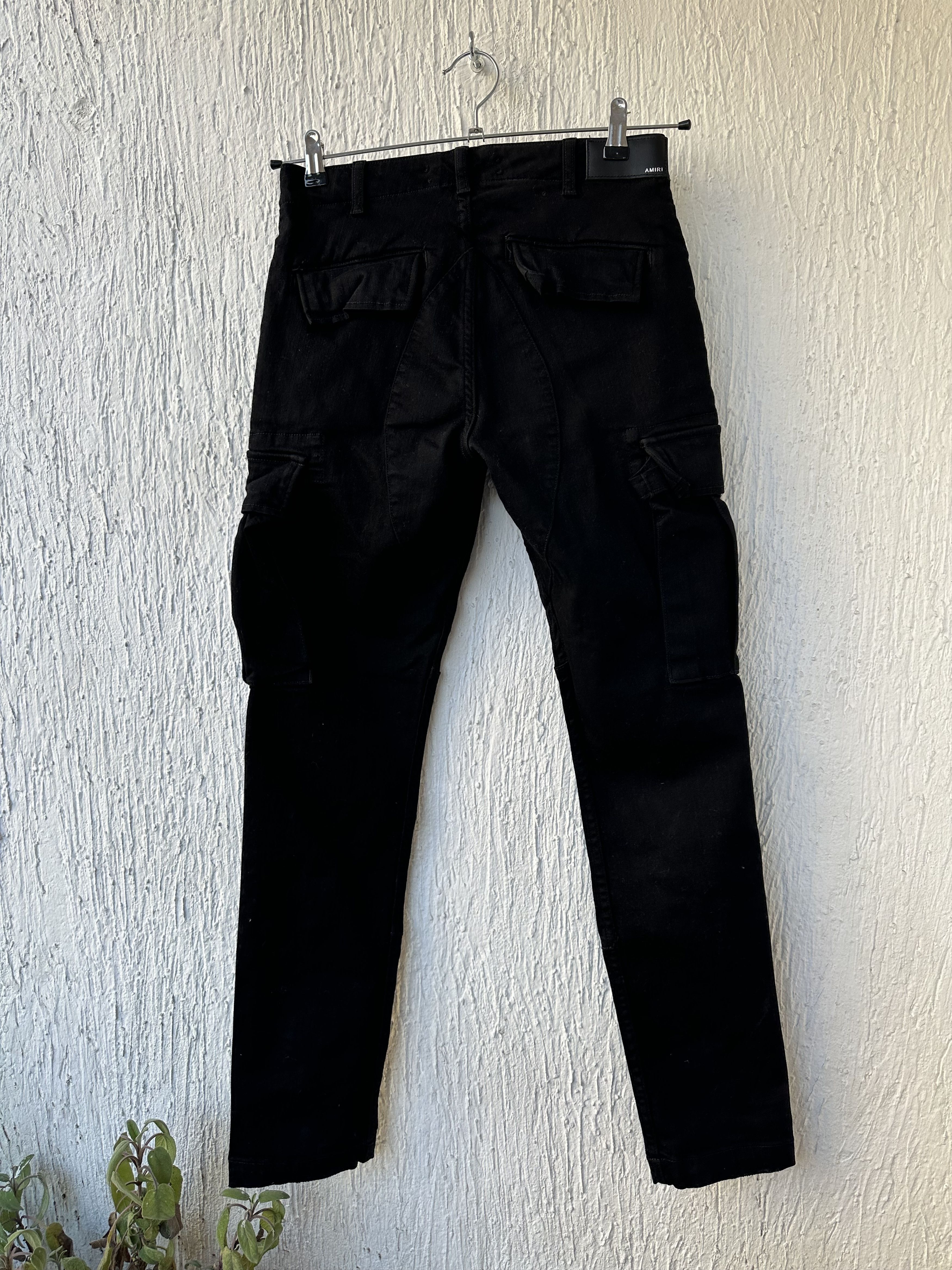 Amiri black cargo jeans Size US 26 / EU 42 - 3 Thumbnail