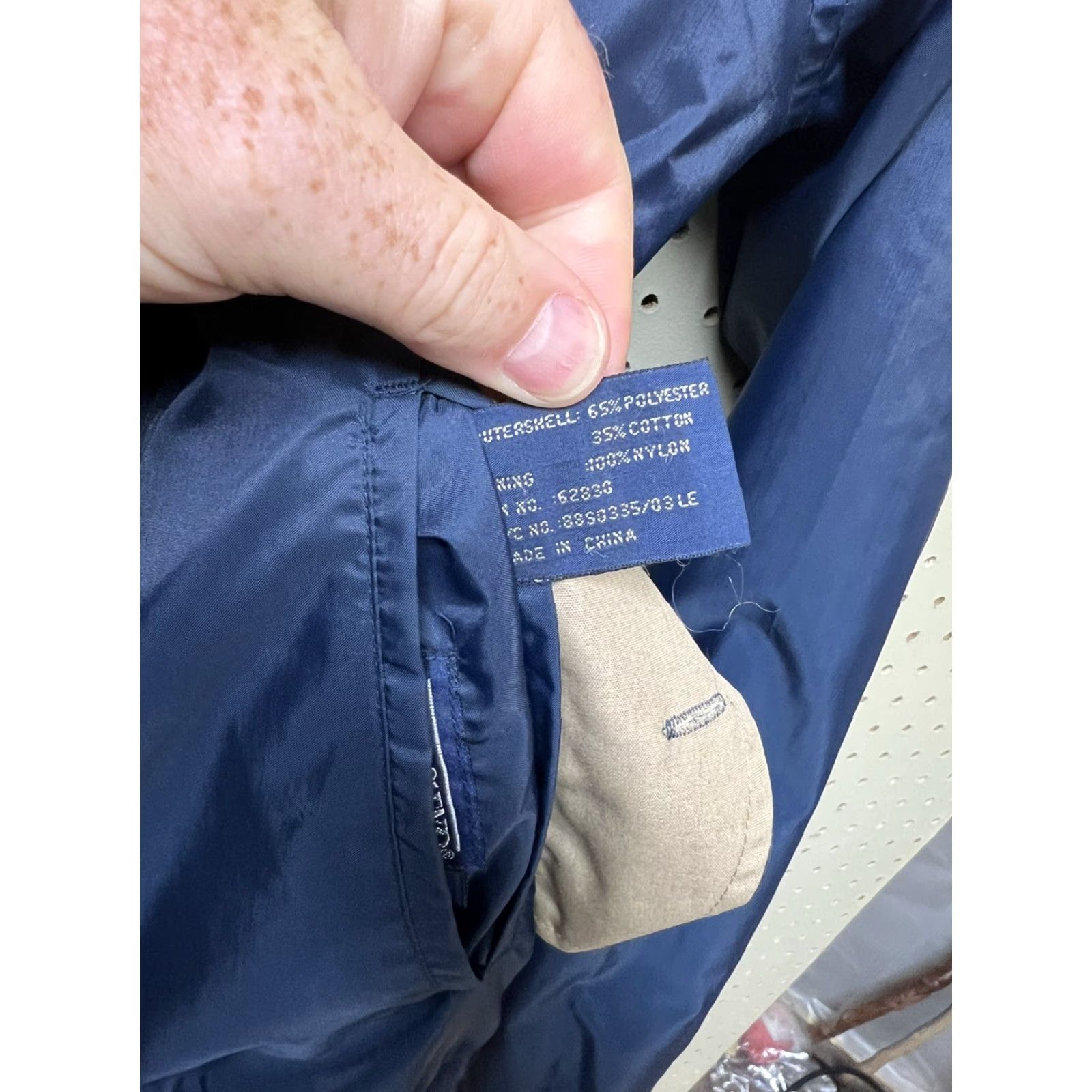 Lands' End VINTAGE Lands' End Reversible CLUB Jacket Windbreaker M Blue-tan 90s 2-Tone Windbreaker Men Size M Size US M / EU 48-50 / 2 - 6 Thumbnail