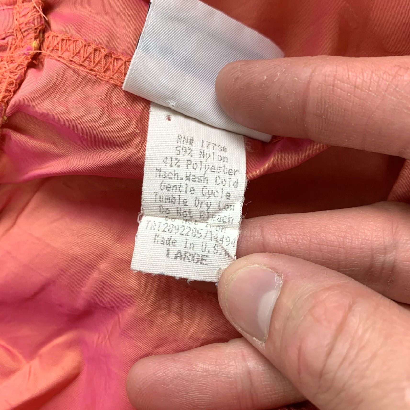 Vintage VINTAGE Xhilaration Shorts Womens Large Orange Pink Reflective Rave 90s Target Size 36" / US 14 / IT 50 - 6 Thumbnail
