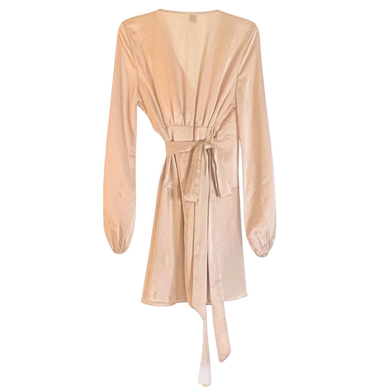 Shein Shein Satin Wrap Mini Dress Size L / US 10 / IT 46 - 2 Thumbnail