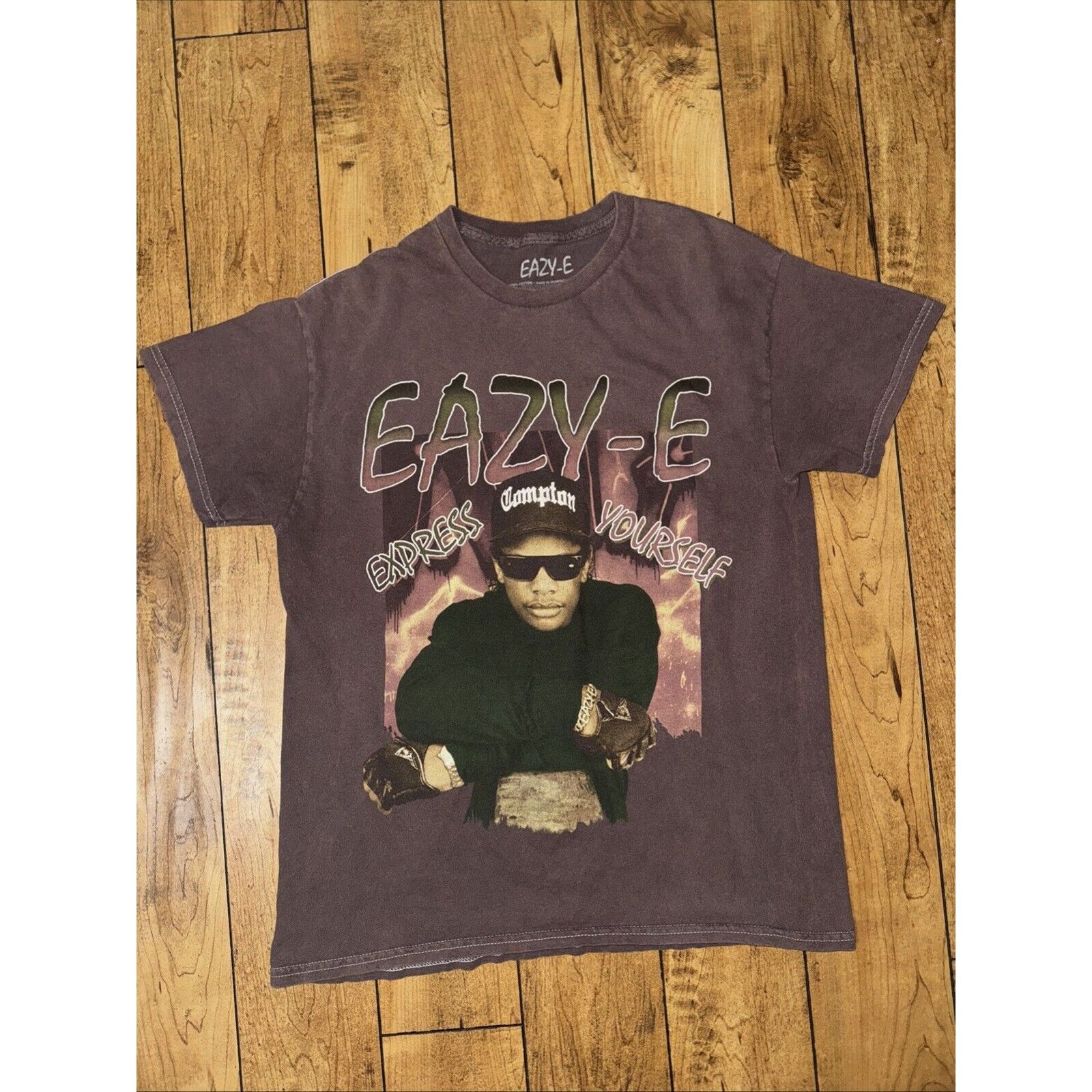 Band Tees × Rap Tees × Vintage Easy-E Express Yourself T-Shirt Brown Medium 19x26 Size US M / EU 48-50 / 2 - 1 Thumbnail