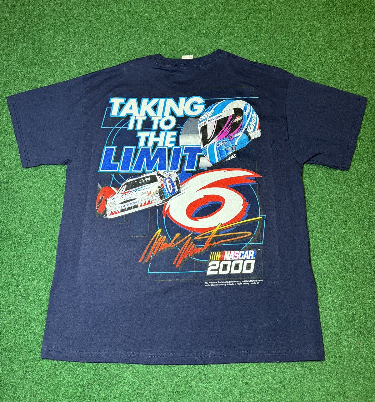 NASCAR × Vintage Vintage 90s Y2K Mark Martin Valvoline Racing Nascar T Shirt Size US L / EU 52-54 / 3 - 3 Thumbnail