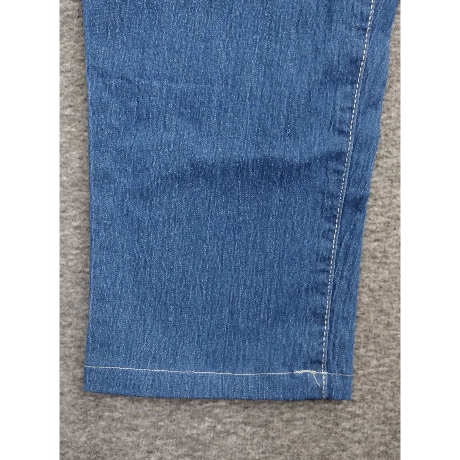 Denime Unbranded Jeans Women's 20 Denim Dark Wash Mid Rise Skinny Capri Jeans Size 42" / US 20 - 7 Thumbnail