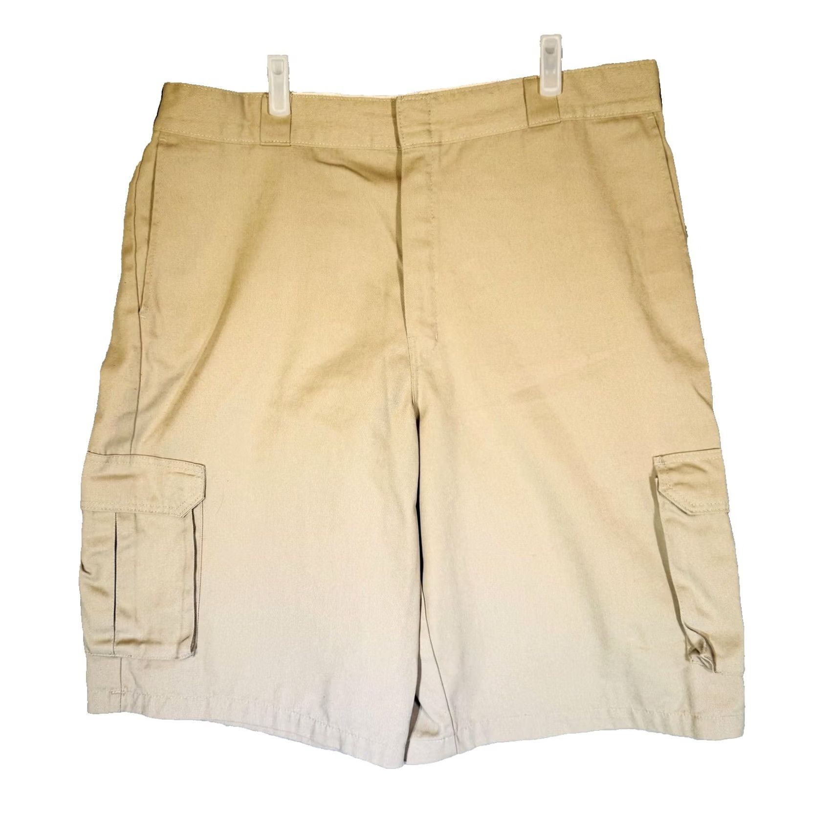 Dickies Dickies Shorts Mens 40 Beige Cargo Canvas 12 Inseam Pockets Regular Fit Stretch Zip Fly Alan Cargo Pocket Workwear Casual Size US 40 / EU 56 - 5 Thumbnail