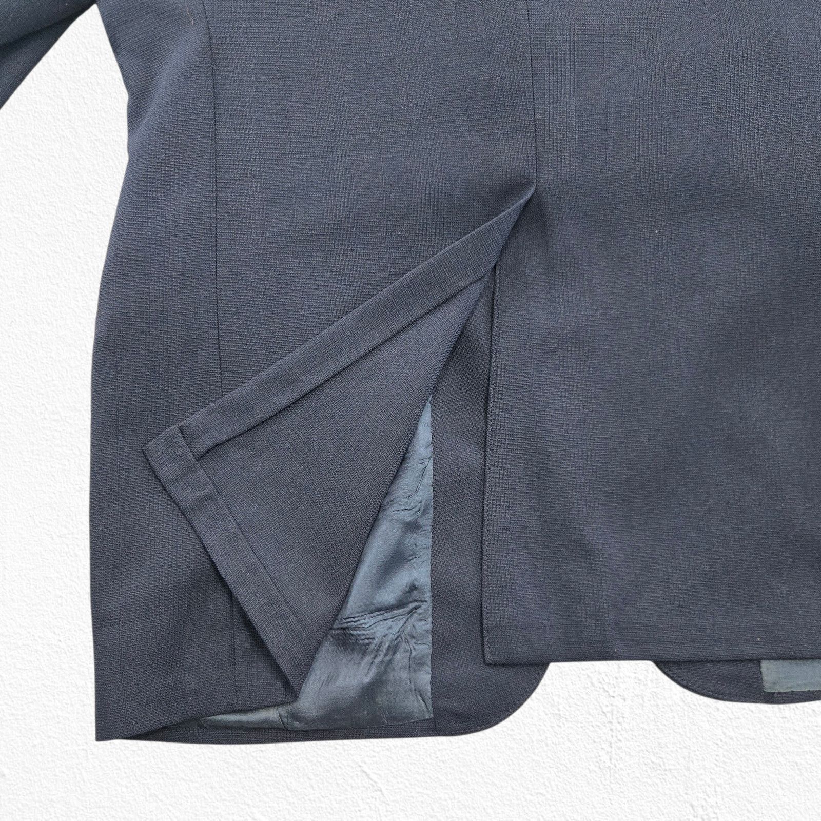 Vintage 70s Navy Blue Wool Blazer Sport Coat Size 40R Size 40R - 9 Thumbnail