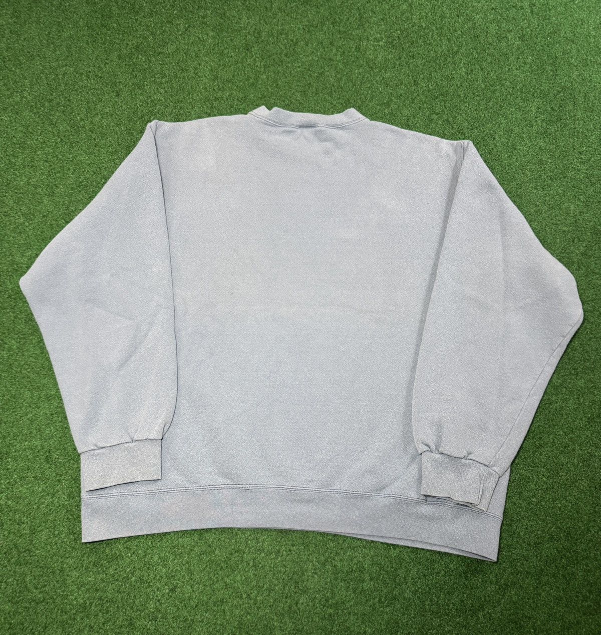 Nike Vintage Y2K Nike Gray Tag Blue Gray Mini Swoosh Sweatshirt Size US XL / EU 56 / 4 - 4 Thumbnail
