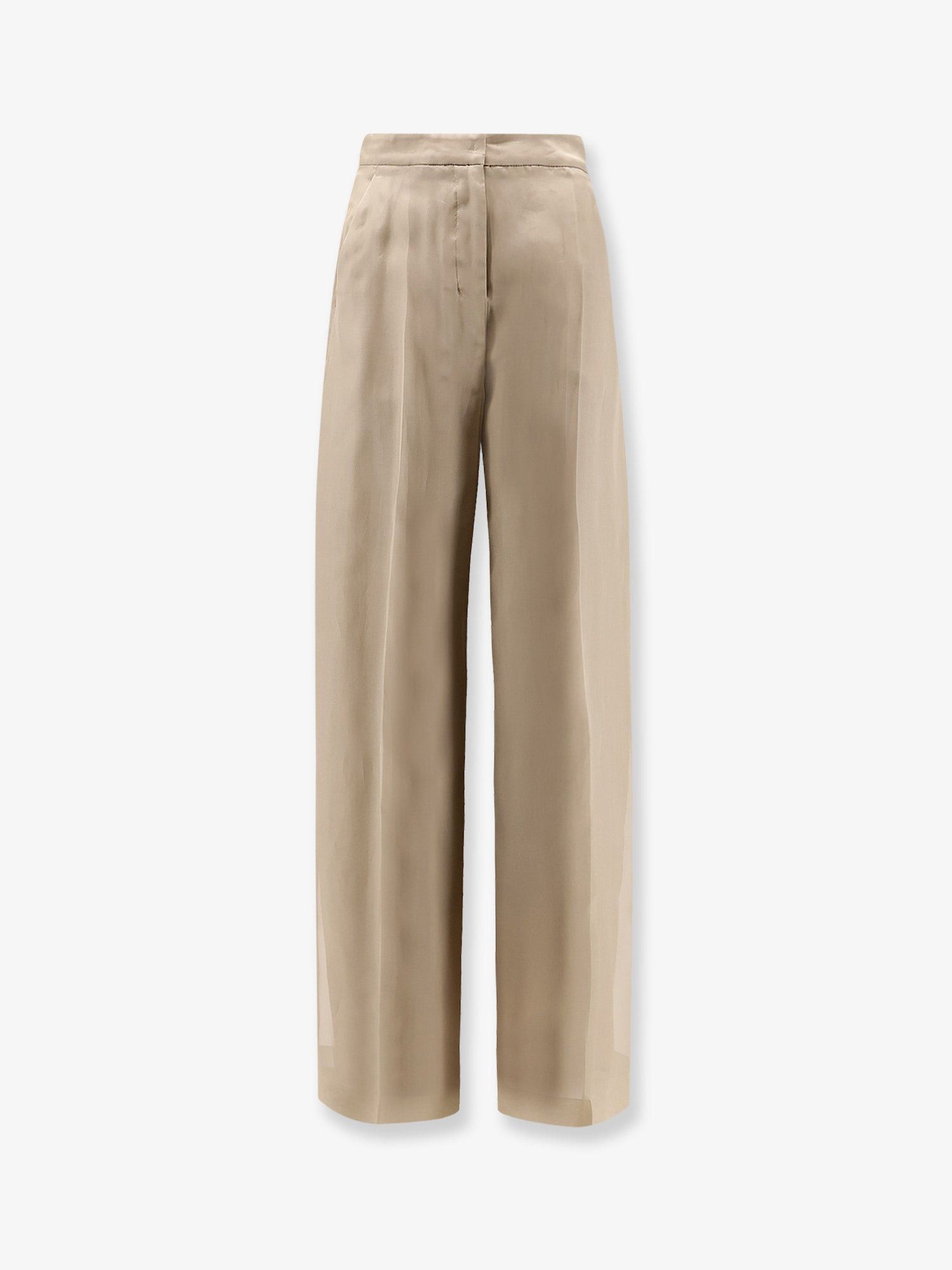 Max Mara Mxeolivi Silk Trousers Size 30" / US 8 / IT 44 - 1 Thumbnail