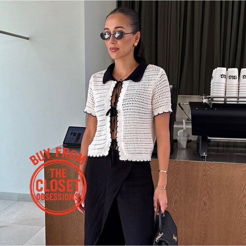 Zara RARE!!! ZARA Contrast Top NWT Size L / US 10 / IT 46 - 1 Thumbnail