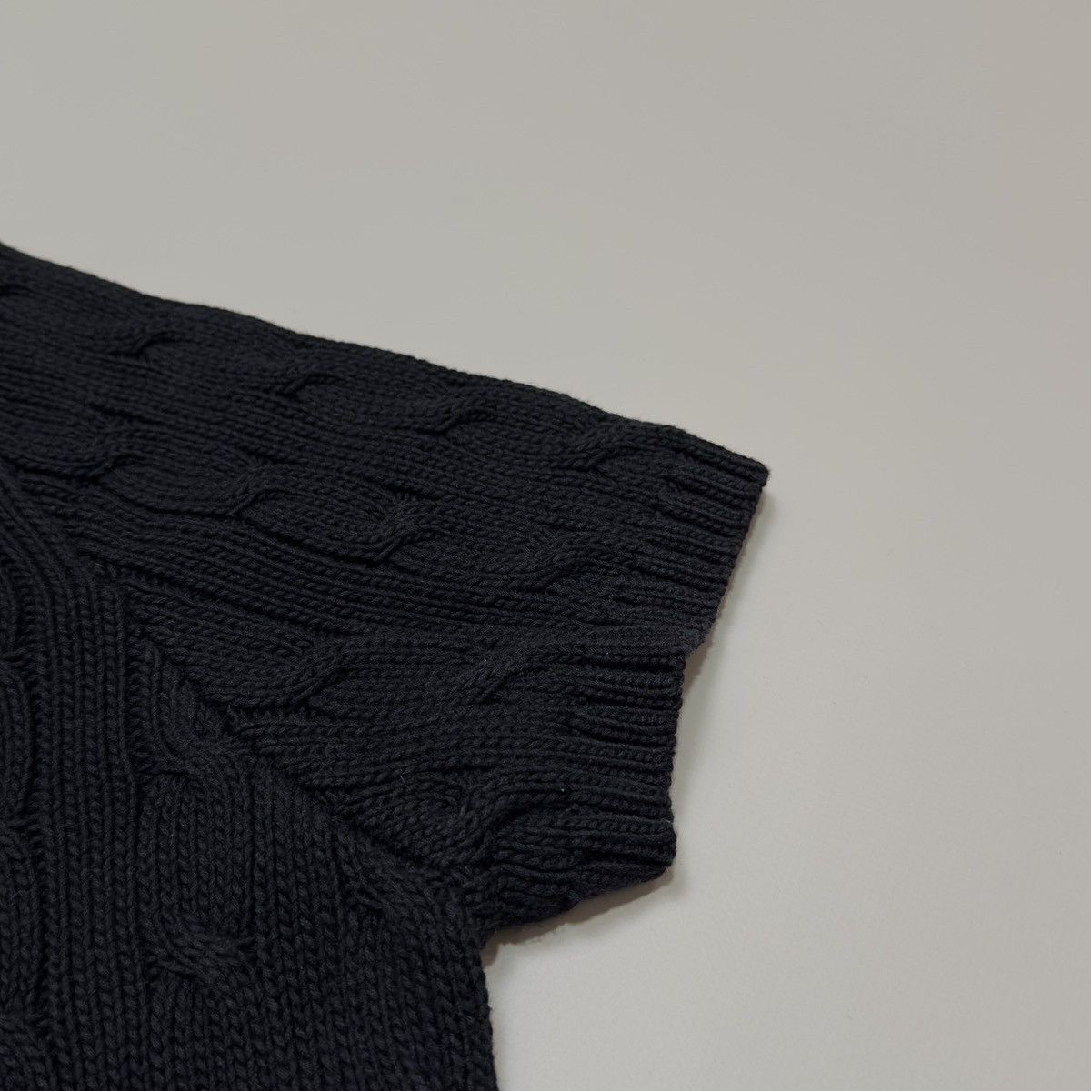 Polo Ralph Lauren Polo Ralph Lauren cable knit short sleeve top sweater Size L / US 10 / IT 46 - 4 Thumbnail