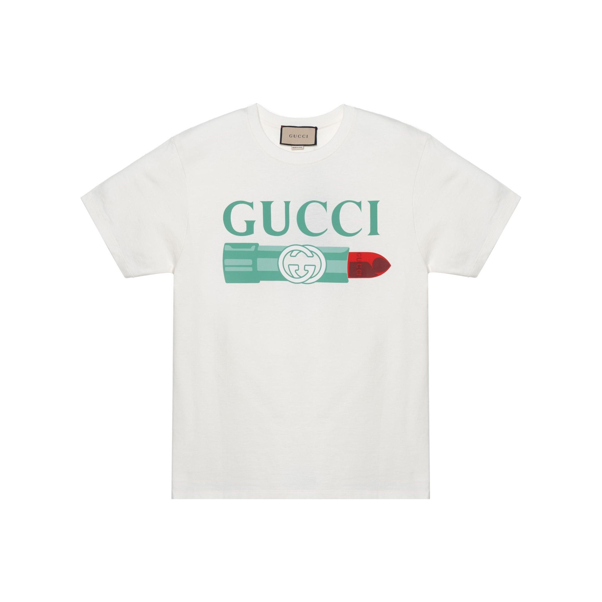 Gucci Gucci Lipstick Logo T-Shirt Size L Size L / US 10 / IT 46 - 1 Thumbnail
