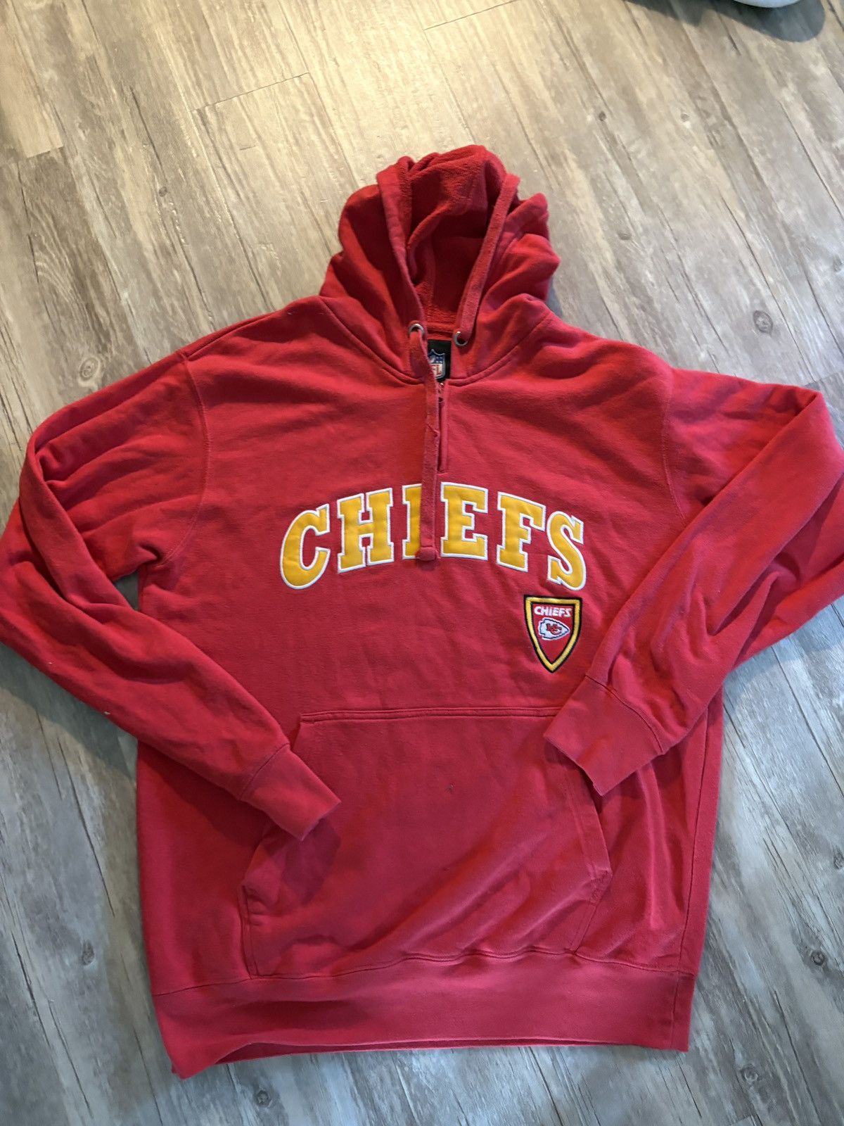 NFL Vintage KC Chiefs Hoodie NFL Tag Made in Pakistan Size US L / EU 52-54 / 3 - 1 Thumbnail