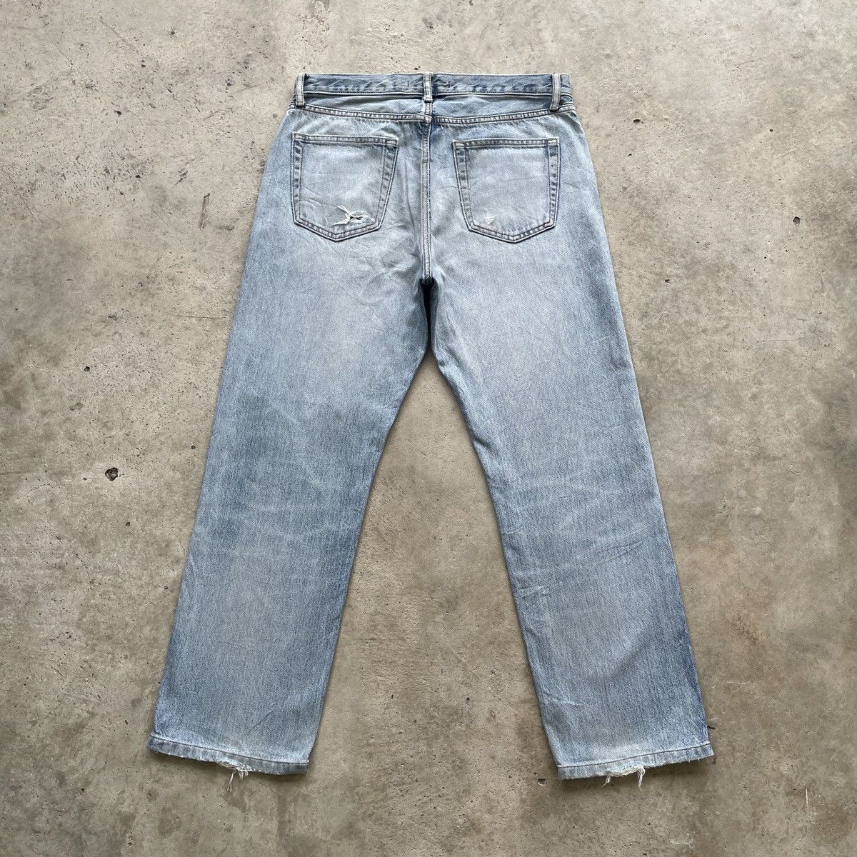 Japanese Brand W32 Vintage Japanese Wash Distressed Jeans Faded Denim Pants Size US 32 / EU 48 - 10 Thumbnail