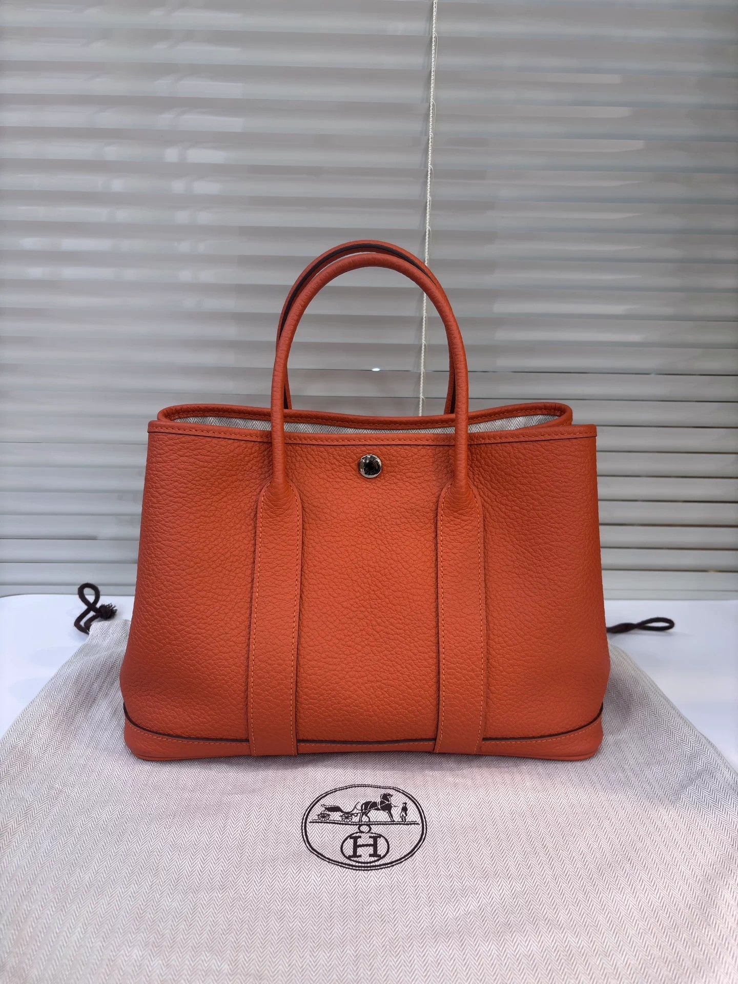 Hermes Hermes Garden Party 30 Orange 96 New Shoulder Bag Size ONE SIZE - 1 Thumbnail
