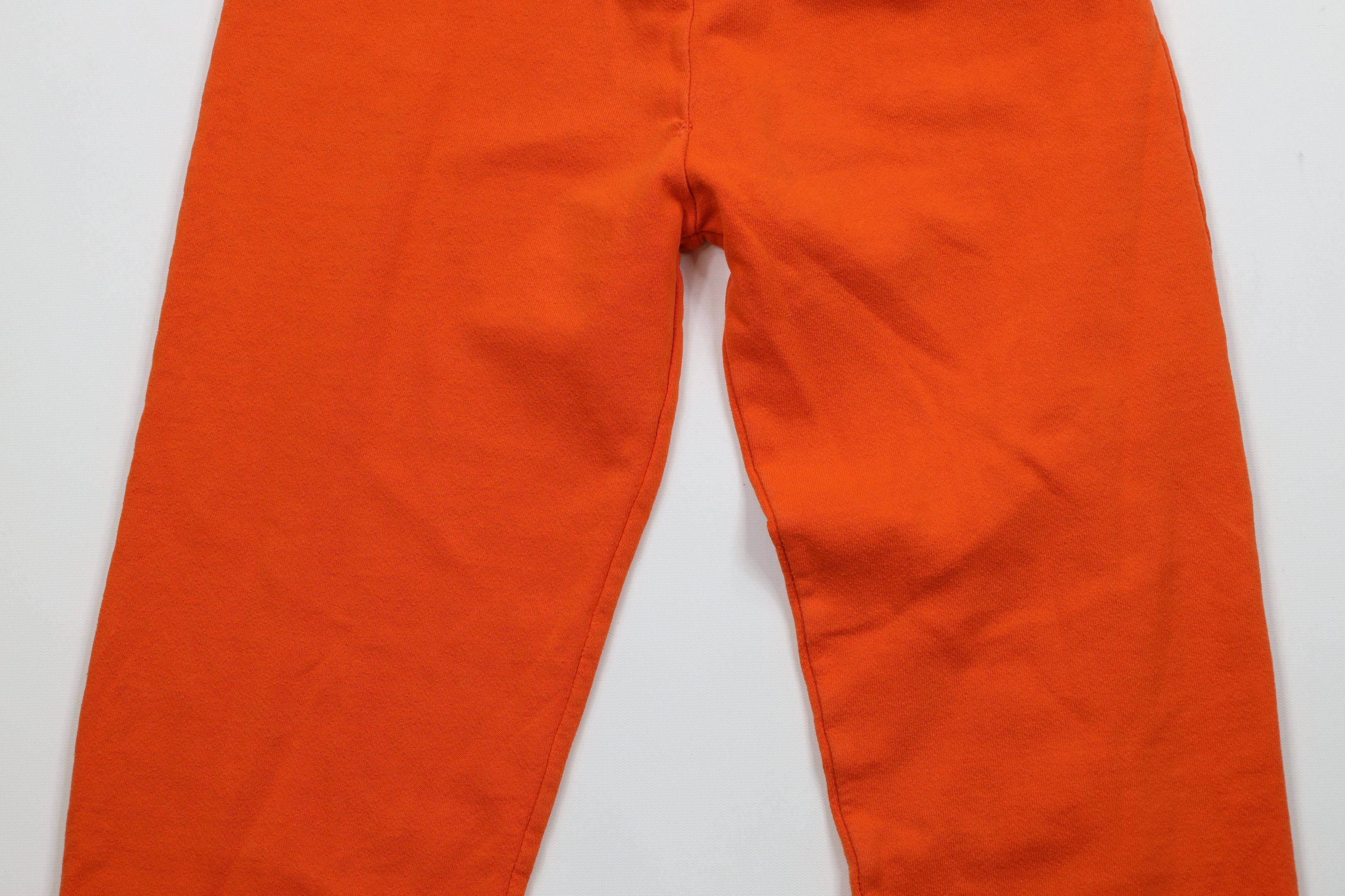 Vintage Vintage 90s Streetwear Blank Sweatpants Joggers Orange USA Size US 32 / EU 48 - 10 Thumbnail