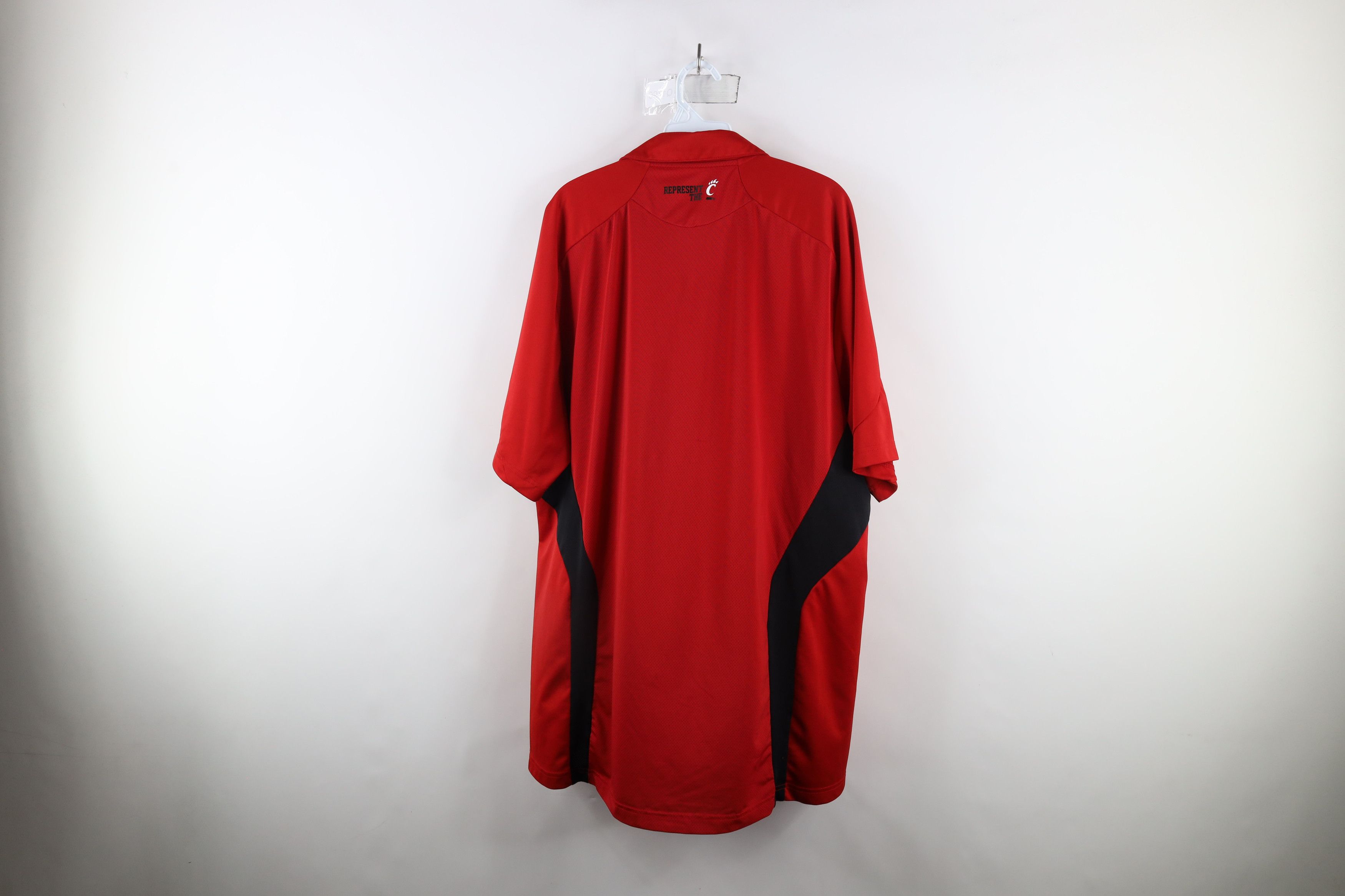 Adidas × Vintage Adidas University of Cincinnati Football Polo Shirt Red Size US XL / EU 56 / 4 - 13 Thumbnail