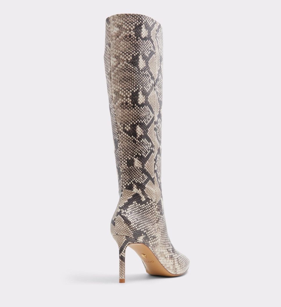 Aldo × Zara Leather Snake print boots Size US 8 / IT 38 - 1 Preview