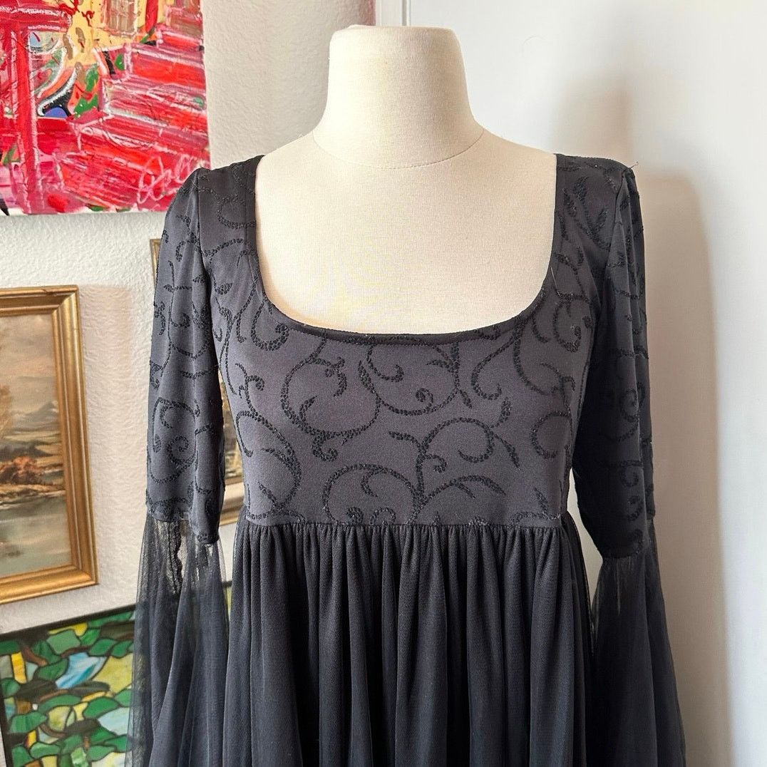 Other vintage hot topic black gothic vampire maxi dress Size S / US 4 / IT 40 - 2 Thumbnail