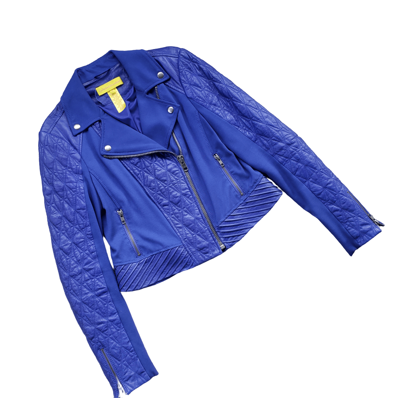 Other Catherine Malandrino Yellow Label Motorcycle Jacket Size L / US 10 / IT 46 - 1 Thumbnail