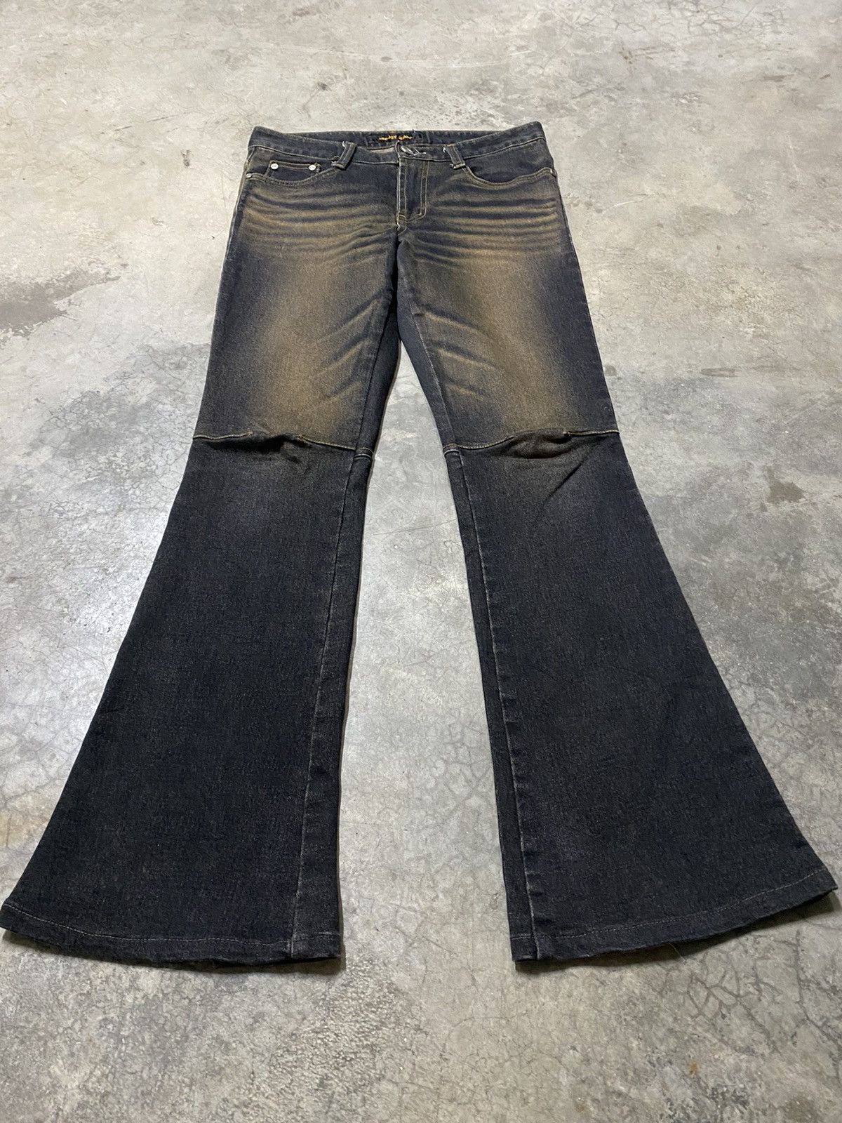 Hysteric Glamour × If Six Was Nine × Japanese Brand Flare Jeans Projoy Mud Rusty Stretch Denim Jeans p82 Size US 29 - 1 Thumbnail