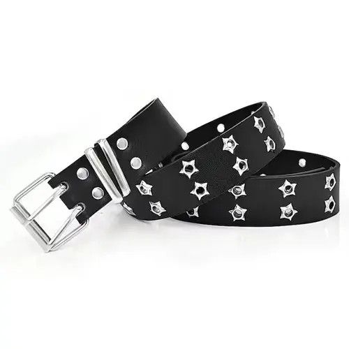 Other Dark Brown Star Eye Rivet Belt Size ONE SIZE - 1 Thumbnail