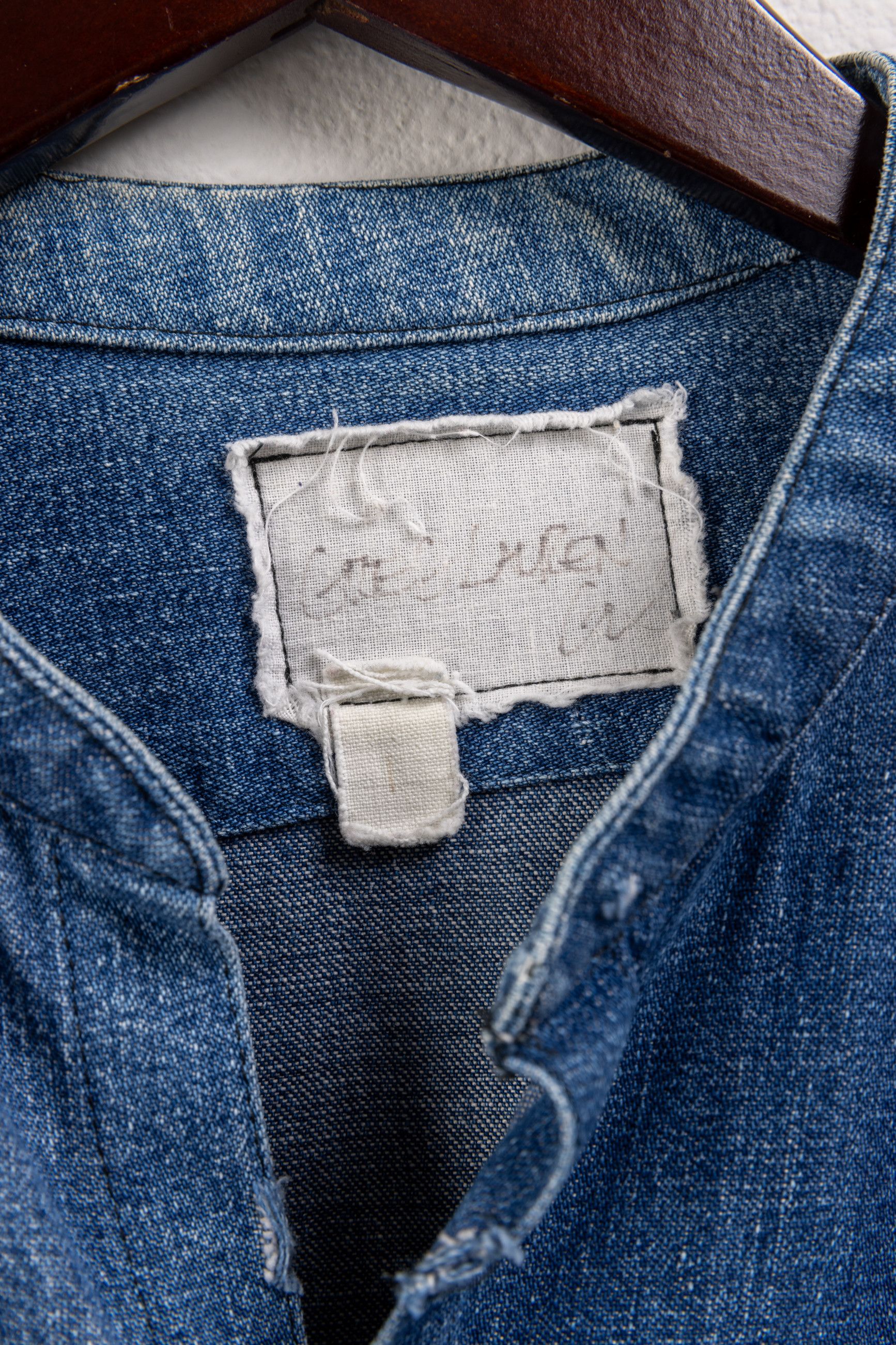 Greg Lauren Vintage denim mailbag shirt - rare! Size US S / EU 44-46 / 1 - 8 Thumbnail