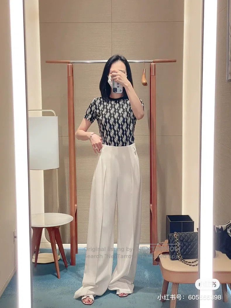 Hermes Hermes Beige Wide Leg Pants Size 25" / US 0 / IT 36 - 8 Thumbnail
