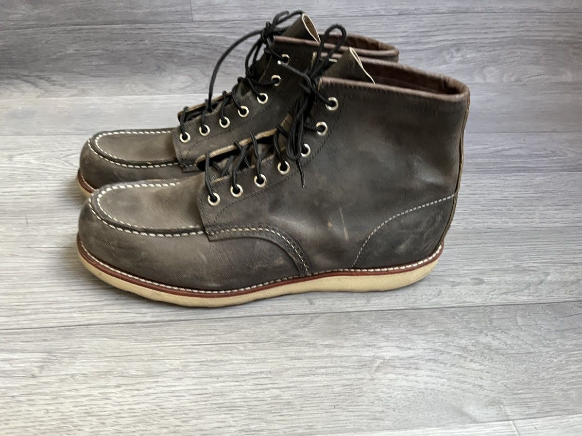 Red Wing Red wing moc-toe charcoal rough tough leather boots Size US 11.5 / EU 44-45 - 6 Thumbnail