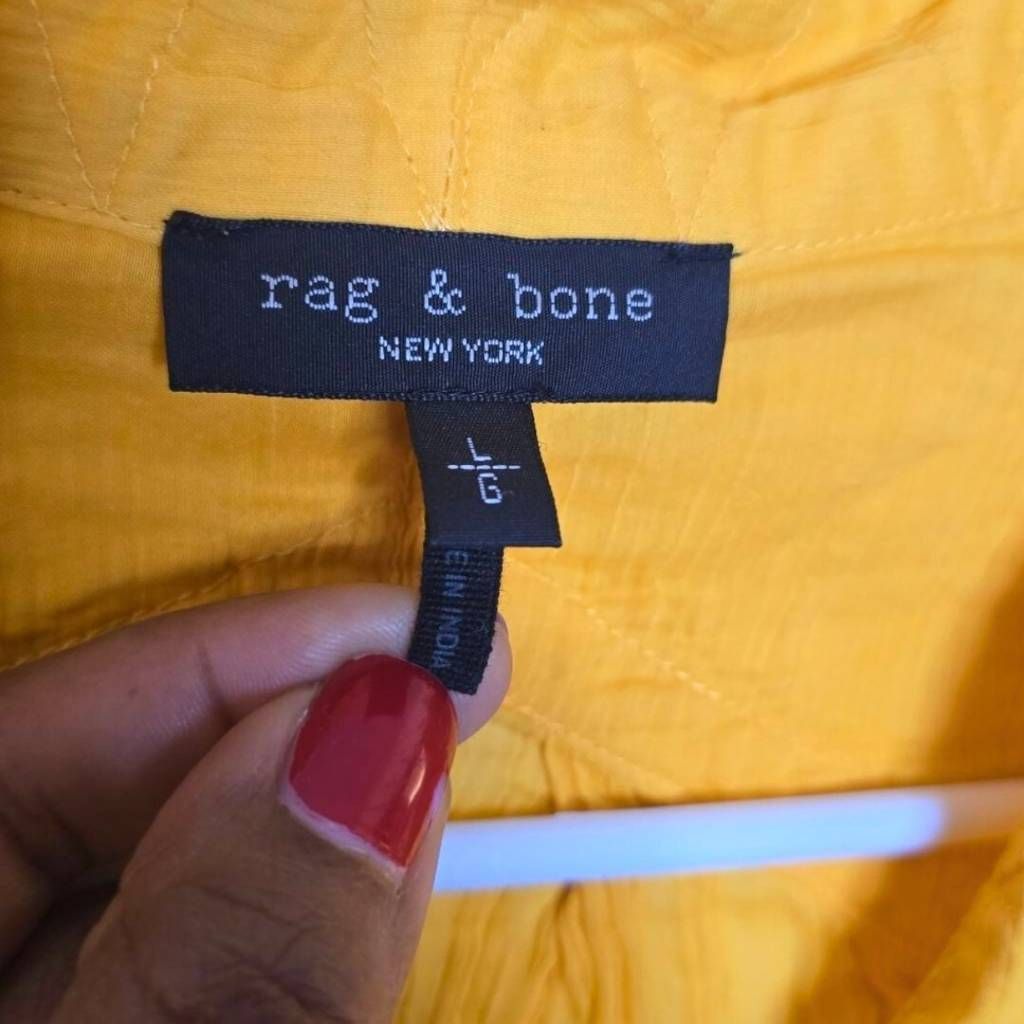 Rag & Bone Rag & Bone Saffron Sachi Blouse L Cotton Silk Boho Chic Pint Size L / US 10 / IT 46 - 7 Thumbnail
