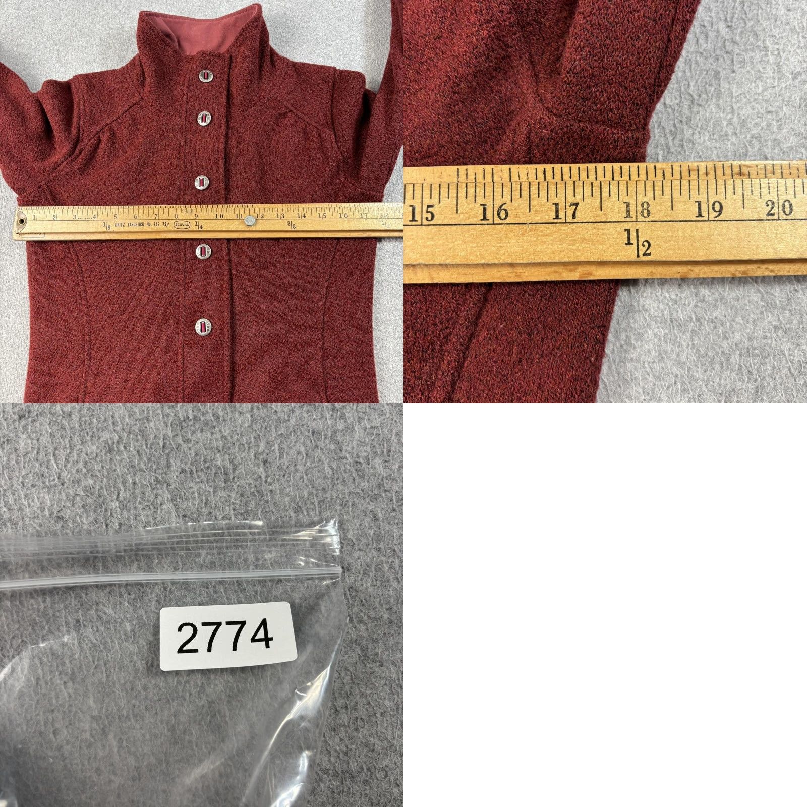 Vintage Kuhl Savina Jacket Women S Red Alfpaca Fleece Button Front Coatigan Duster Size S / US 4 / IT 40 - 8 Thumbnail