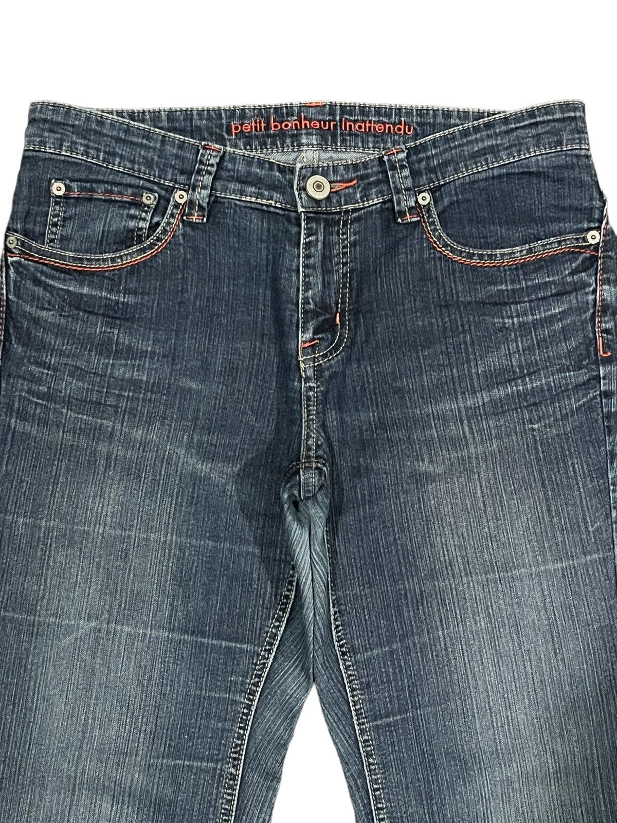 Japanese Brand Vintage Y2K Japanese Brand Blue Washed Flare Jeans Size US 33 - 3 Thumbnail