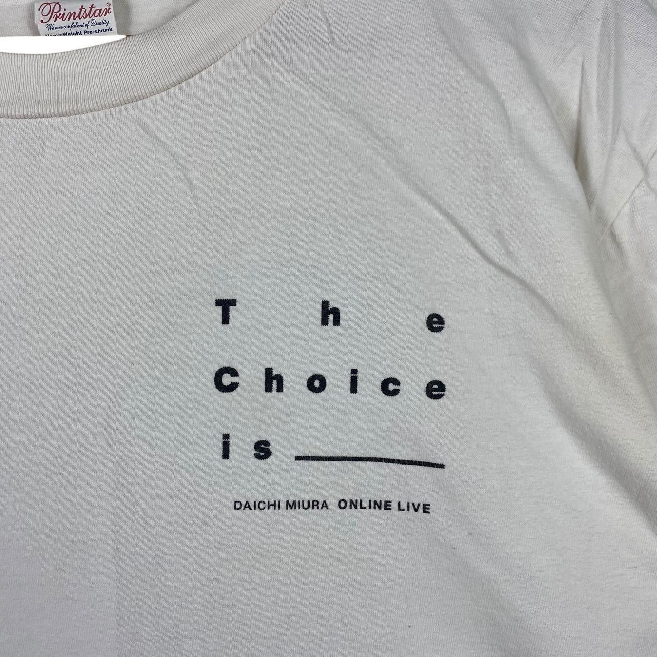 Band Tees DAICHI MIURA DAICHISHIKI The Choice Is Tour Tee Shirt Size US M / EU 48-50 / 2 - 3 Thumbnail