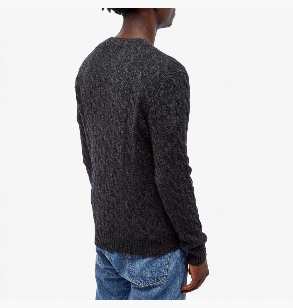 Polo Ralph Lauren o1s22i1n0125 Cashmere Sweater in Dark Grey Size US L / EU 52-54 / 3 - 3 Thumbnail