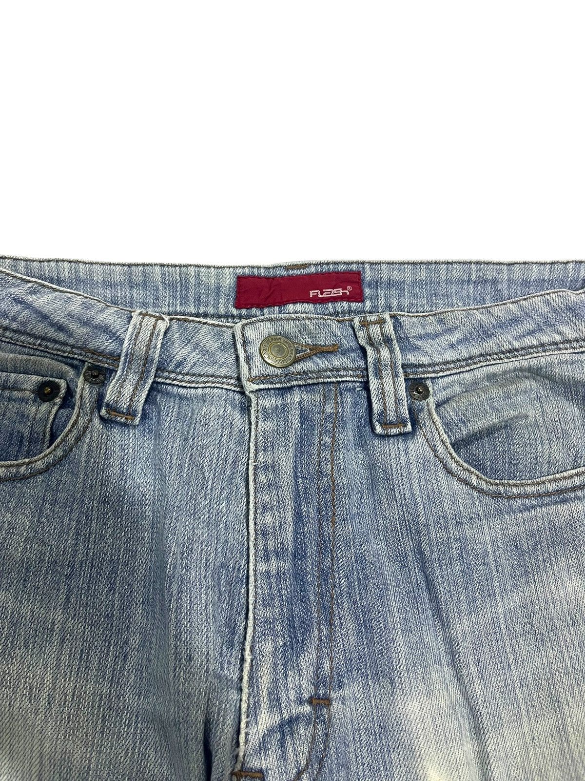 If Six Was Nine × Japanese Brand × Le Grande Bleu (L.G.B.) FLARE💥 VINTAGE JAPANESE BRAND WASHED BLUE DENIM Size US 30 / EU 46 - 6 Thumbnail