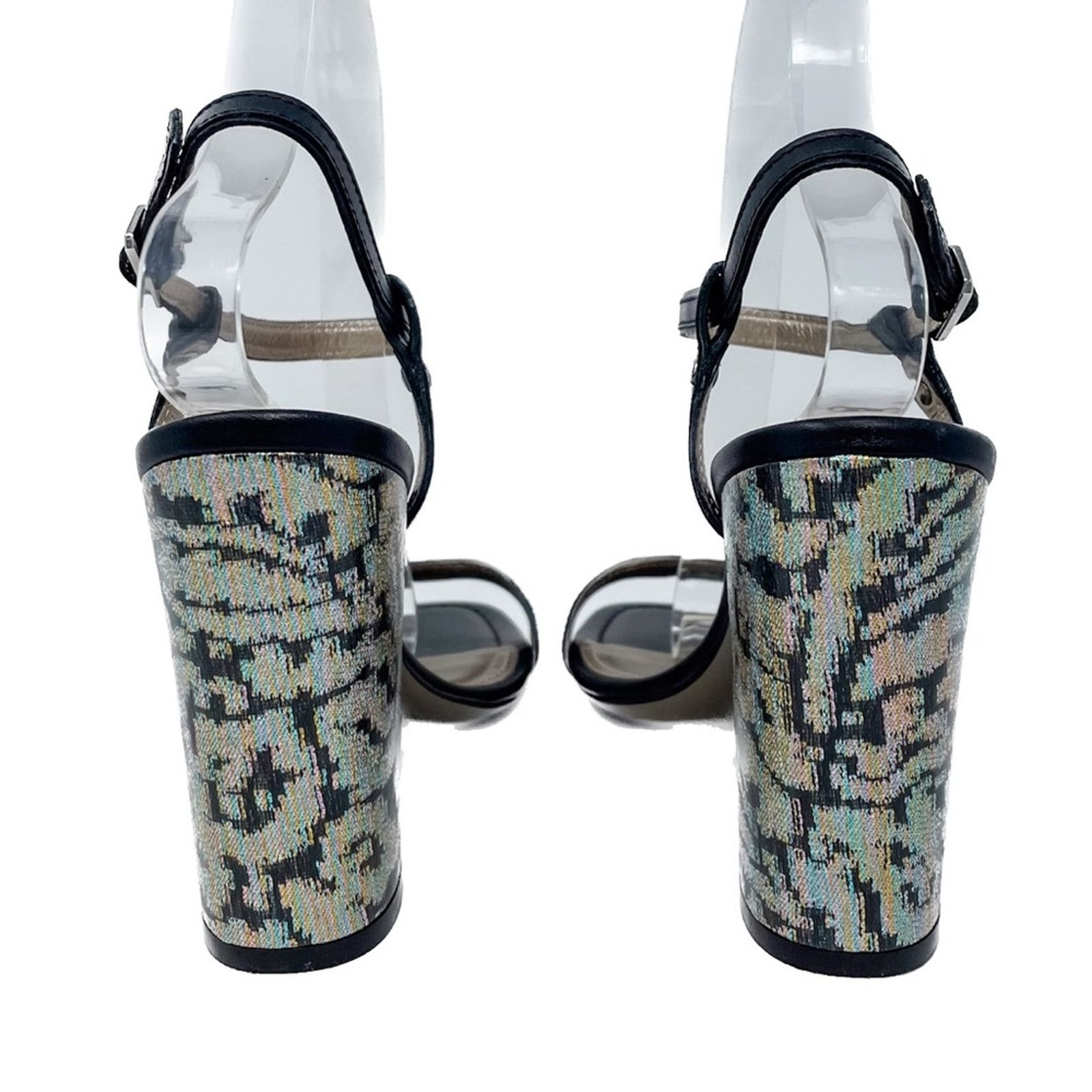 Lanvin Lanvin Rainbow holographic block heel sandals 38.5 Size US 8.5 / IT 38.5 - 3 Thumbnail