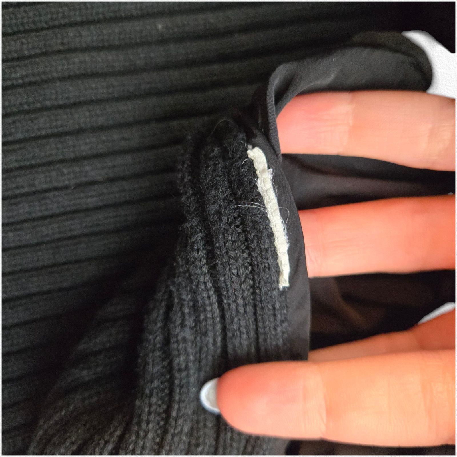 Armani Exchange Armani Exchange Black Ribbed Puffer Front Jacket Size Large Size L / US 10 / IT 46 - 9 Thumbnail