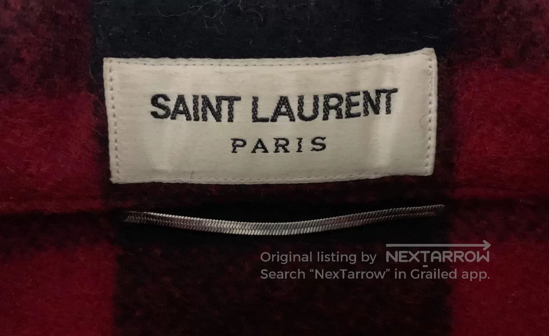 Saint Laurent Paris Saint Laurent Red and Black Plaid Jacket. Size US M / EU 48-50 / 2 - 3 Thumbnail