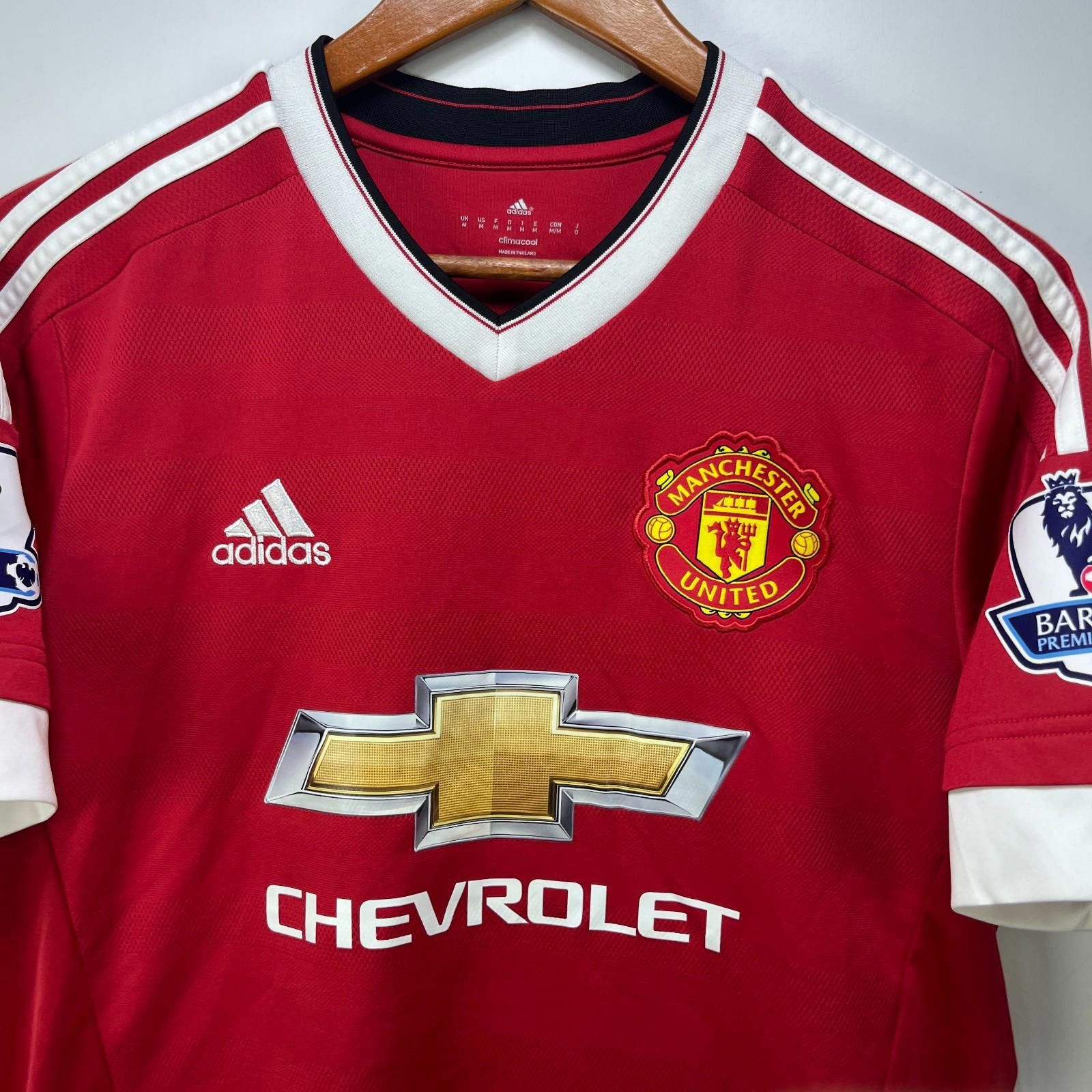 Designer ADIDAS 2015-16 MANCHESTER UNITED *MEMPHIS* Jersey Medium Size ONE SIZE - 3 Thumbnail