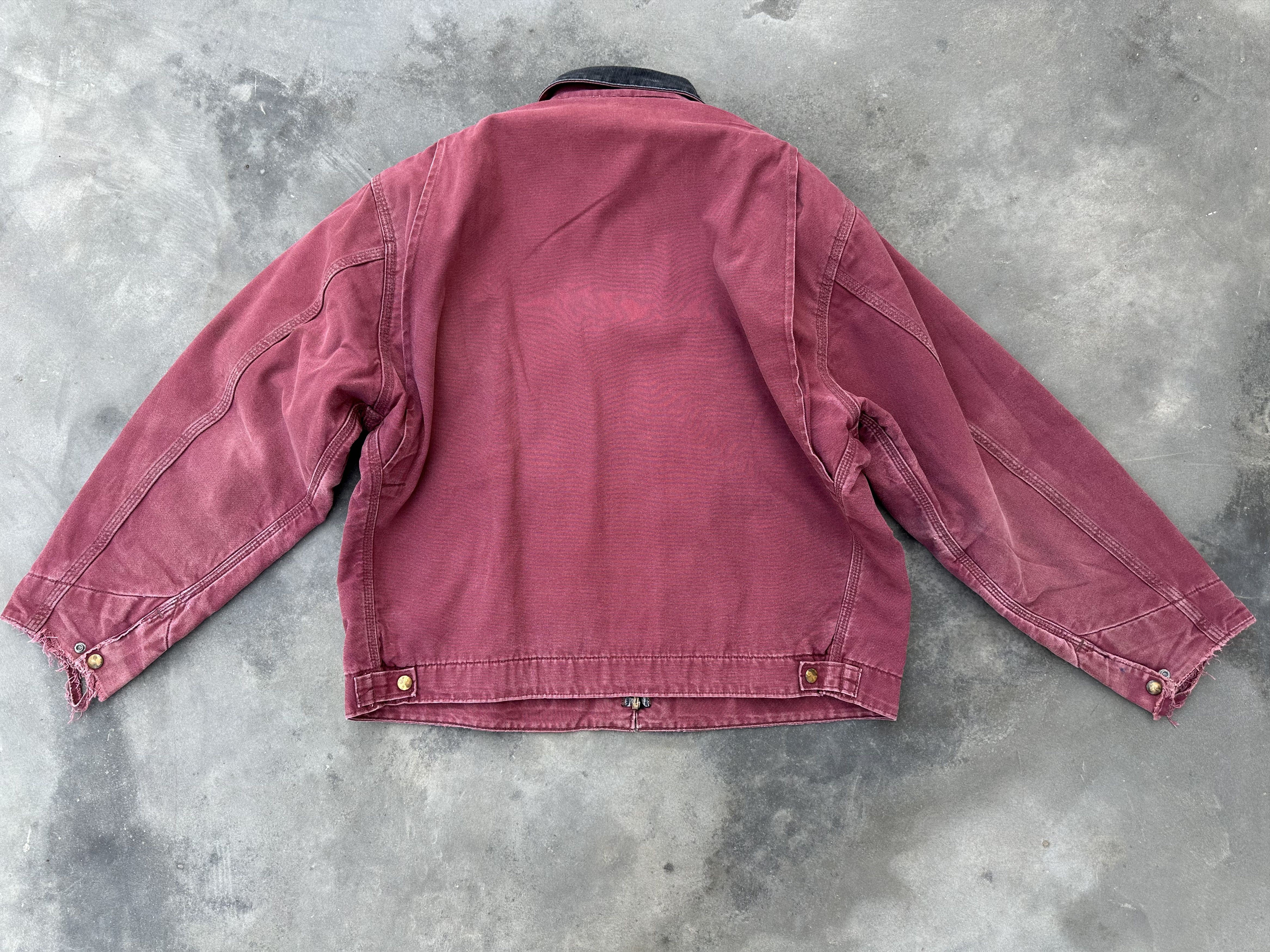 Carhartt Vintage 1980s Carhartt Faded Redwood Detroit Jacket Size US XL / EU 56 / 4 - 7 Thumbnail