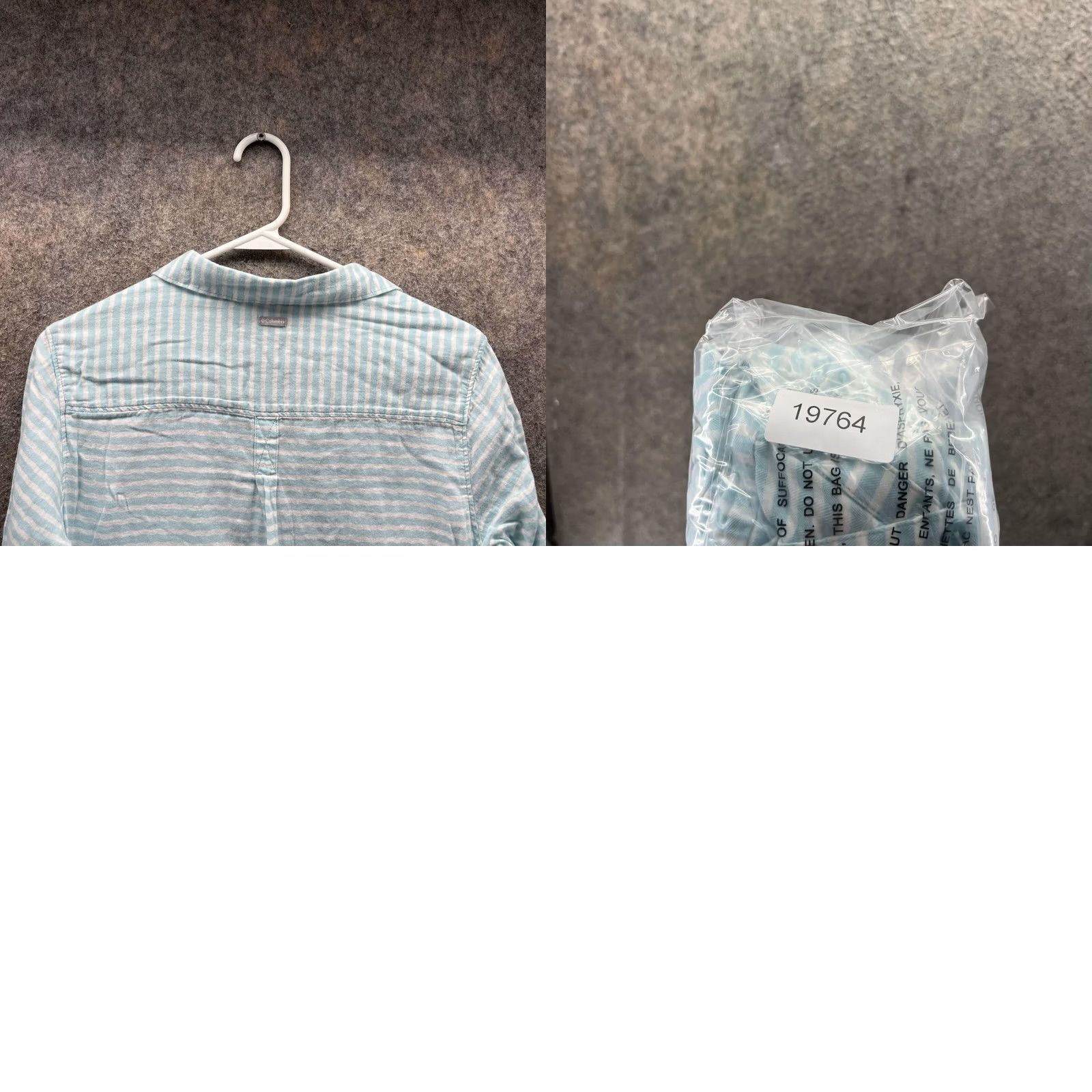 Vintage Columbia Shirt Women Medium Blue Striped Button-Down Casual Preppy Size M / US 6-8 / IT 42-44 - 9 Thumbnail
