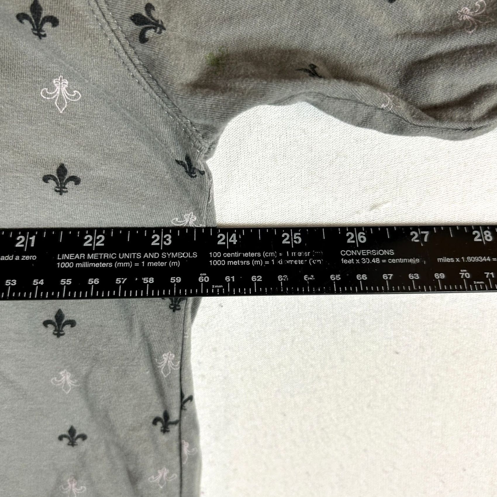 Point Zero Point Zero Polo Shirt Men's XL Gray Fleur De Lis Graphic Shirt Size US XL / EU 56 / 4 - 6 Thumbnail