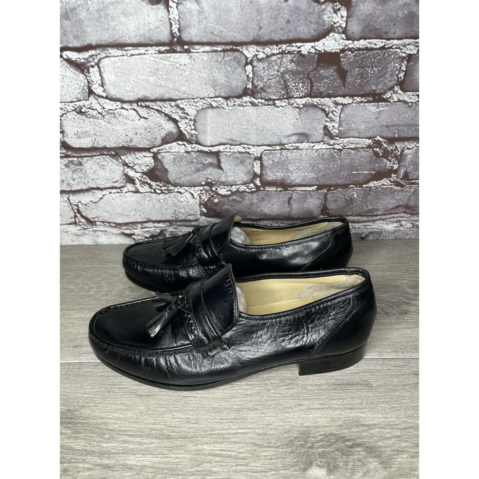 Nunn Bush Nunn Bush Black Leather Slip On Tassel Loafers Dress Shoes M Size US 7.5 / EU 40-41 - 16 Thumbnail