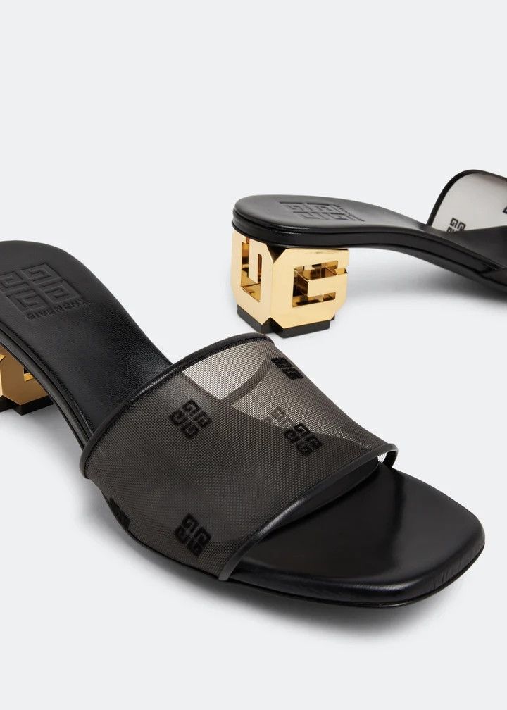 Givenchy o1w1db10326 G Cube 45mm Sandals in Black Size US 9 / IT 39 - 2 Thumbnail