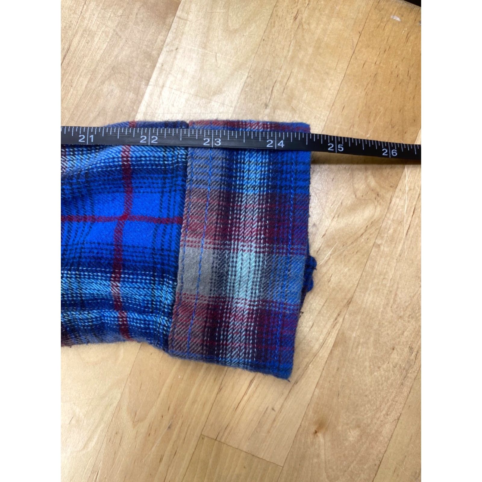 Vans Vans Plaid Flannel Womens L Blue Casual Skate Surf Long Sleeve Button-Up Collar Shirt (Regular) Size L / US 10 / IT 46 - 5 Thumbnail