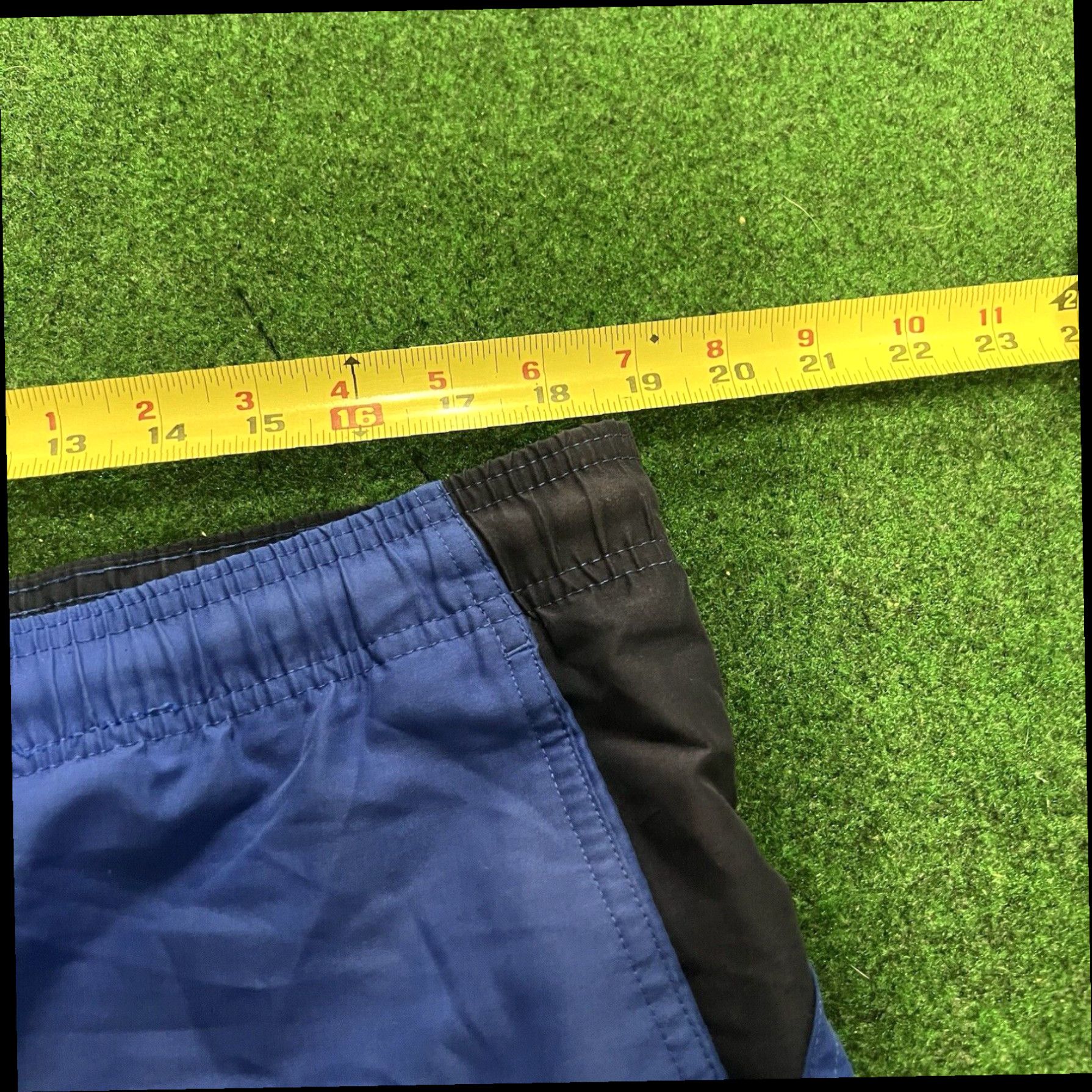 Nike VTG 90s Gray Tag NIKE Swim Trunks Blue Shorts Mesh Lined Nylon Swimming Men's L Size US 33 - 6 Thumbnail
