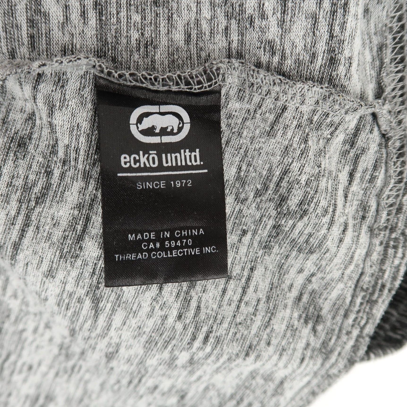 Ecko Unltd. Ecko Unltd. Graphic T-Shirt Heather Gray Short Sleeve Logo Tape Mens Size M Size US M / EU 48-50 / 2 - 7 Thumbnail