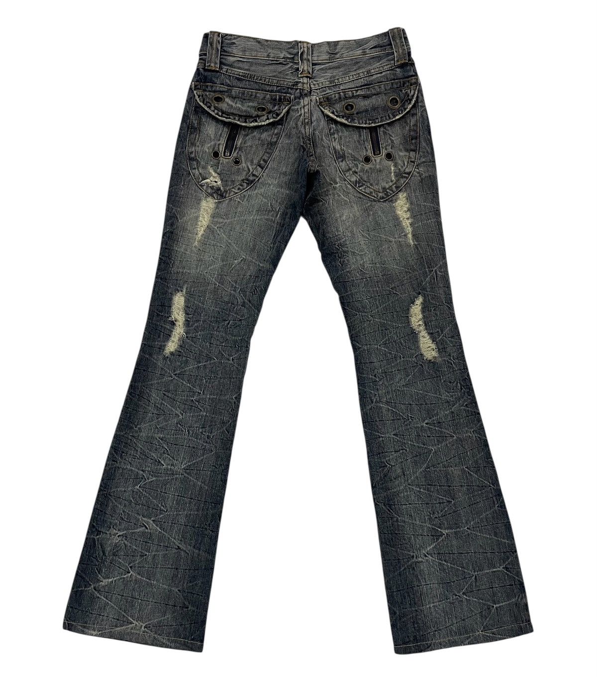 semanticdesign Distress Design Wreck Line Semanticdesign Flair Jeans Pant Size 29" - 2 Thumbnail