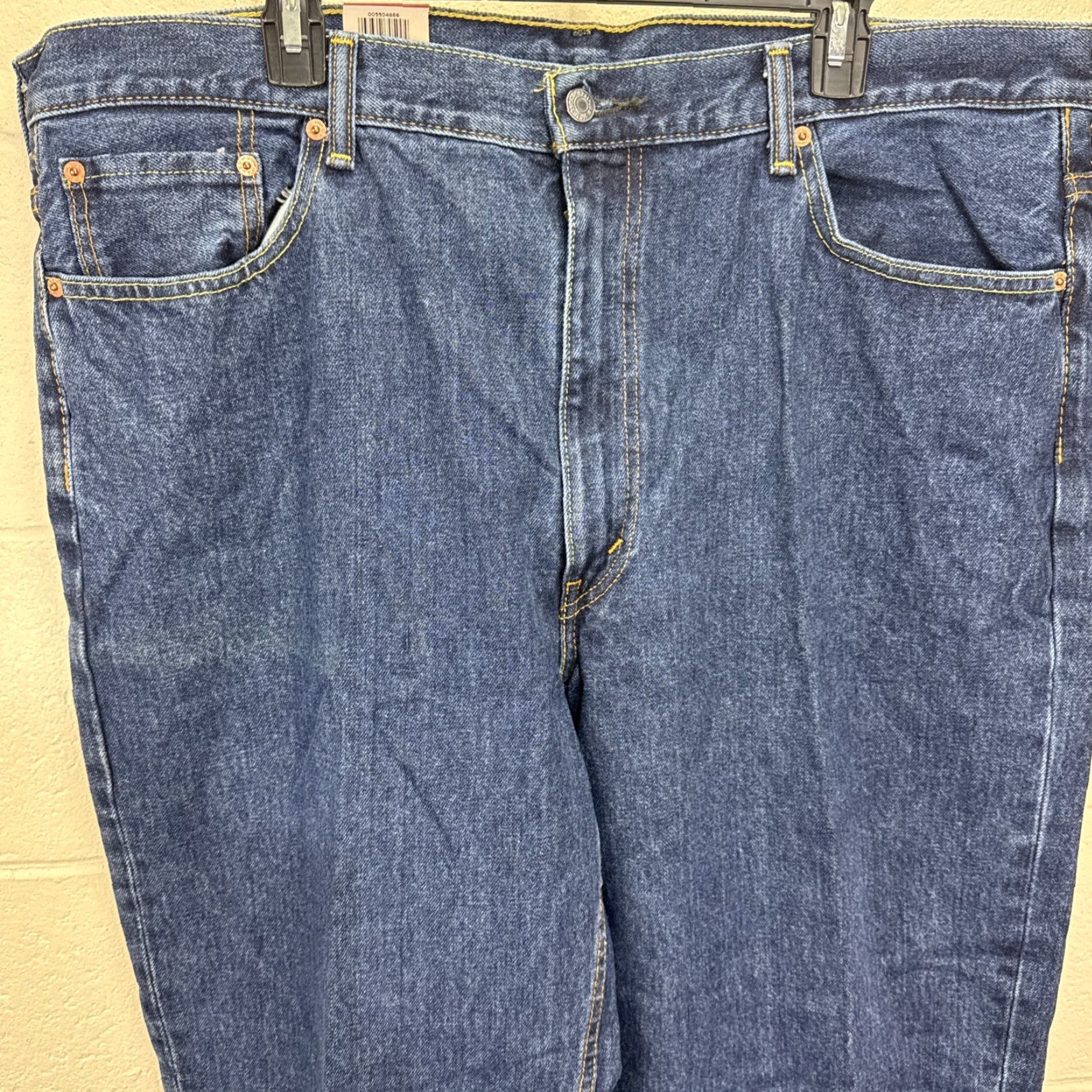 Levi's Levi's 550 Relaxed Fit Blue Jeans Men Size 42x30 Denim Dark Wash 5-Pocket Classic Size US 42 / EU 58 - 4 Thumbnail