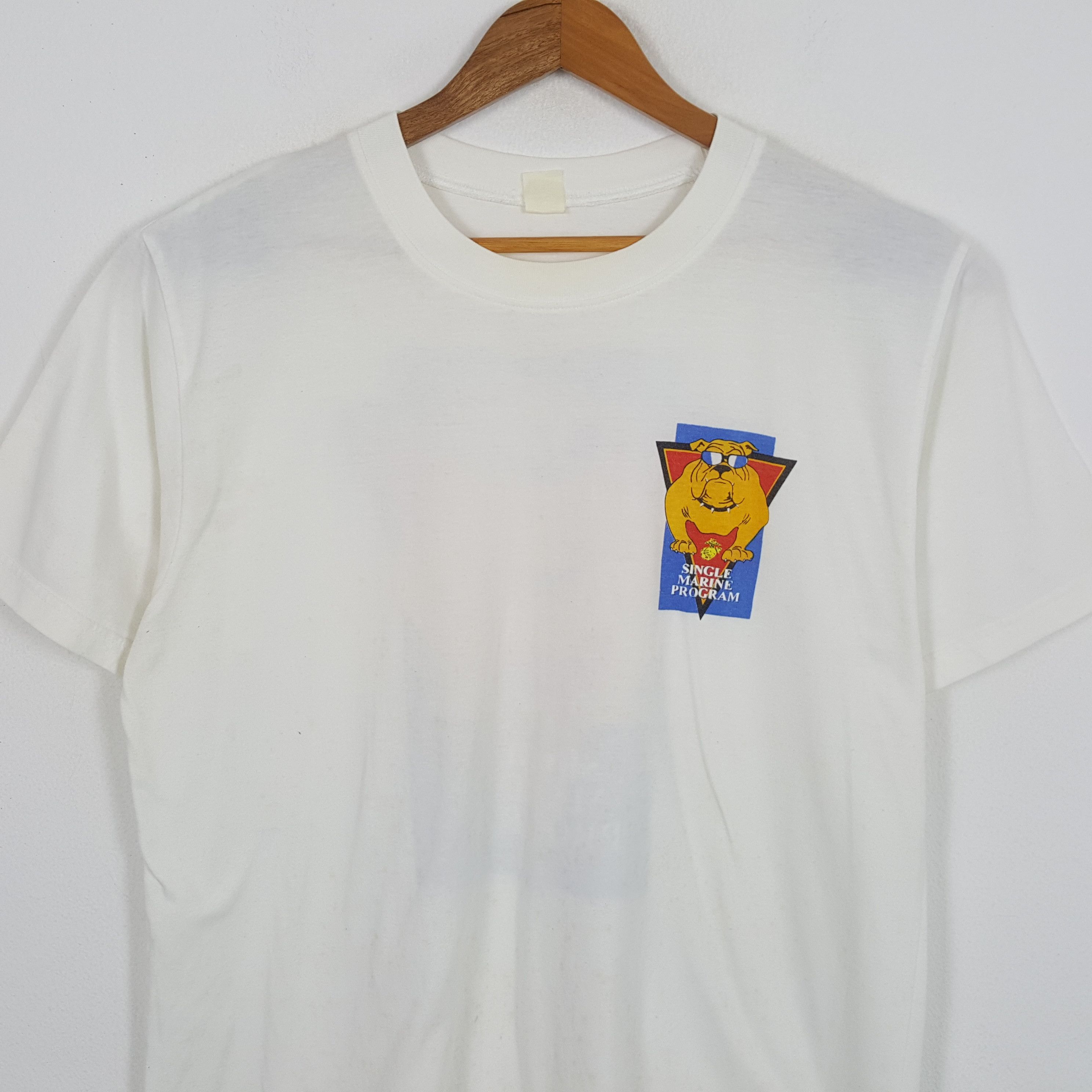 Vintage Vintage SINGLE MARINE PROGRAM Promotion T-Shirts Size US XL / EU 56 / 4 - 4 Thumbnail